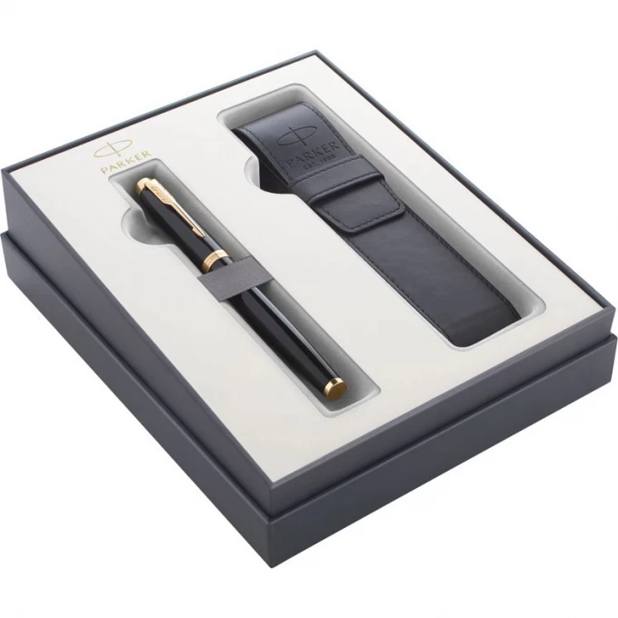 Набор PARKER IM CORE GIFT 20 BLACK перьевая ручка с позолотой и чехол 2122002 Набор PARKER IM CORE GIFT 20 BLACK перьевая ручка с позолотой и чехол 2122002